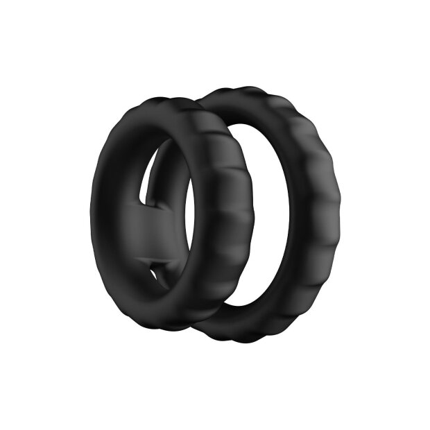 Forto Tiered Cock And Ball Ring Noir