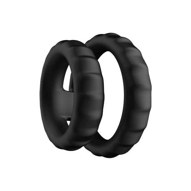 Forto Tiered Cock And Ball Ring Noir