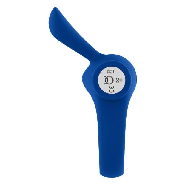 Forto Bunny Vibrating Penis Ring Blue