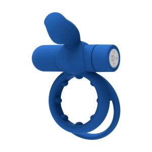 Forto Pointer Vibrating Penis Ring Blue