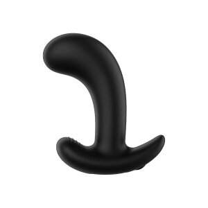 Forto Vibrating Anal Plug with Remote Control Black
