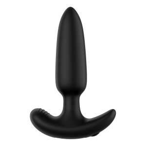 Forto Vibrating Anal Plug with Remote Control Black