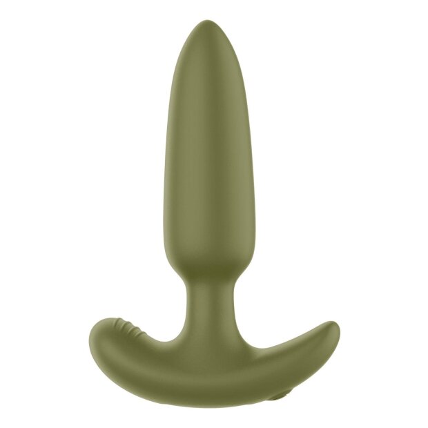 Forto Vibrating Anal Plug with Remote Control Green
