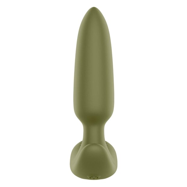 Forto Vibrating Anal Plug with Remote Control Green