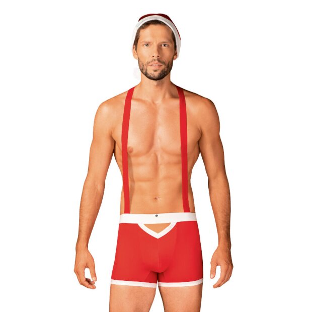 Obsessive Mr Claus costume red S/M