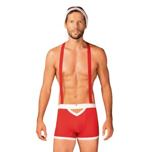Obsessive Mr Claus costume red S/M