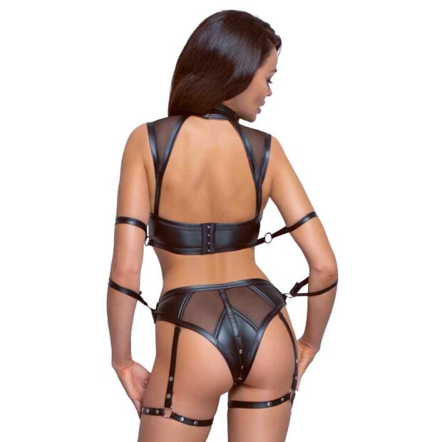 Top und Slip schwarz M