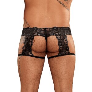 G-String Garter Shorts Black L/XL