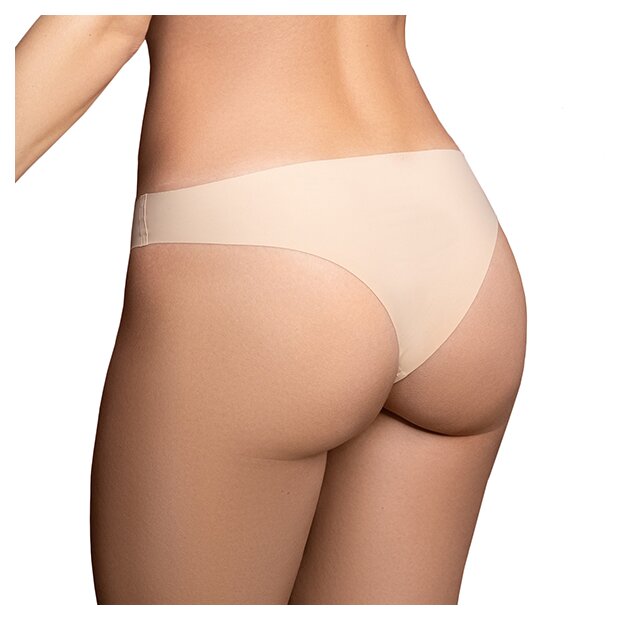 Bye Bra - Invisible Brazilian Natur + Black XL