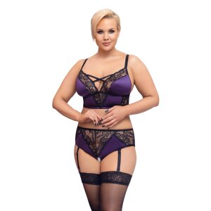 BH Set lila/schwarz 3XL