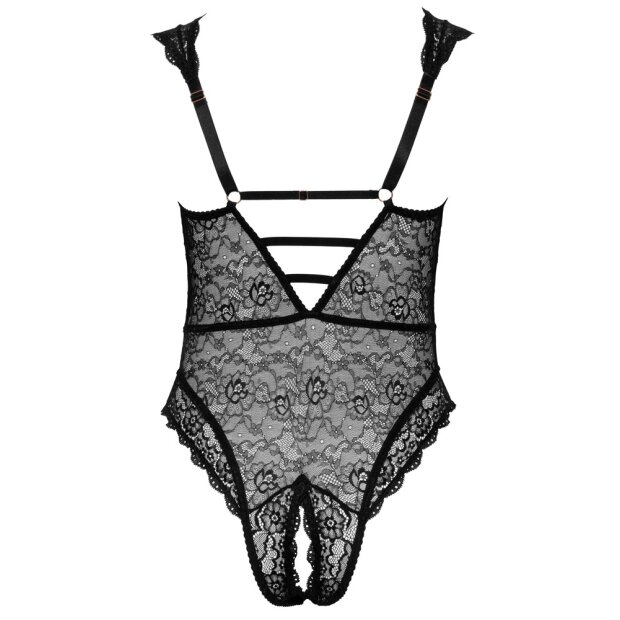 Spitzenbody mit geschnürter Front 85D/L