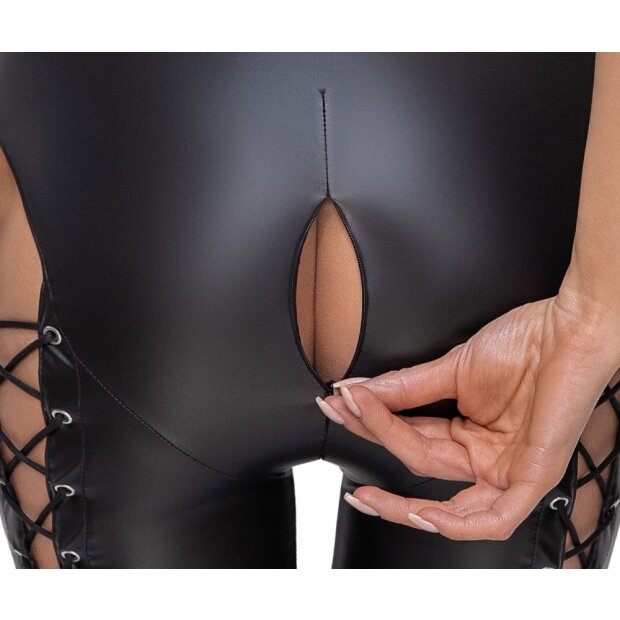 Mattlook Overall mit Schnürungen an den Beinen XL