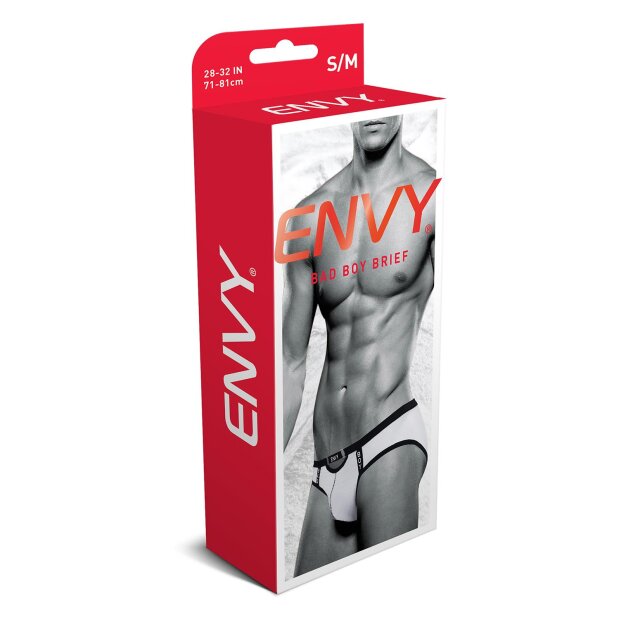 Envy Bad Boy Brief White S/M