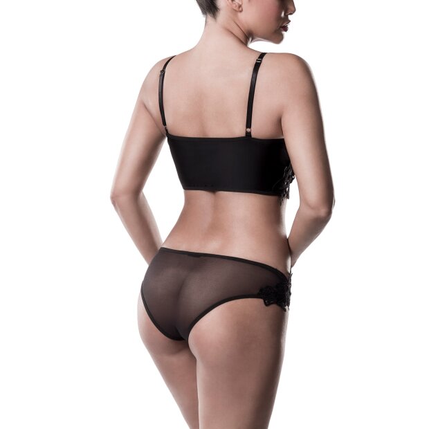 GREY VELVET 2-piece bra/slip set L