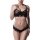 GREY VELVET 2-piece bra/slip set L
