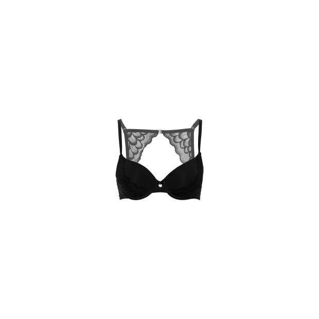Push Up bra with racerback Black 90C