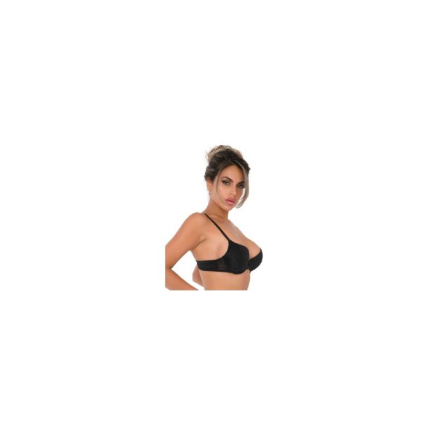 Push Up bra with racerback Black 90C