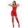 Forplay Sheer Intimacy Mesh Kleid Set rot L