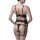 GREY VELVET 3-pcs set (Top, thong, suspender belt) 3XL