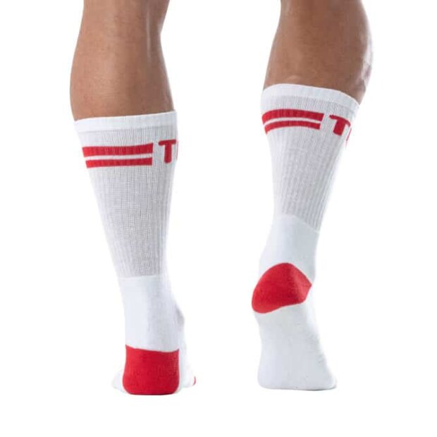 Sport Socks White-red - L/XL