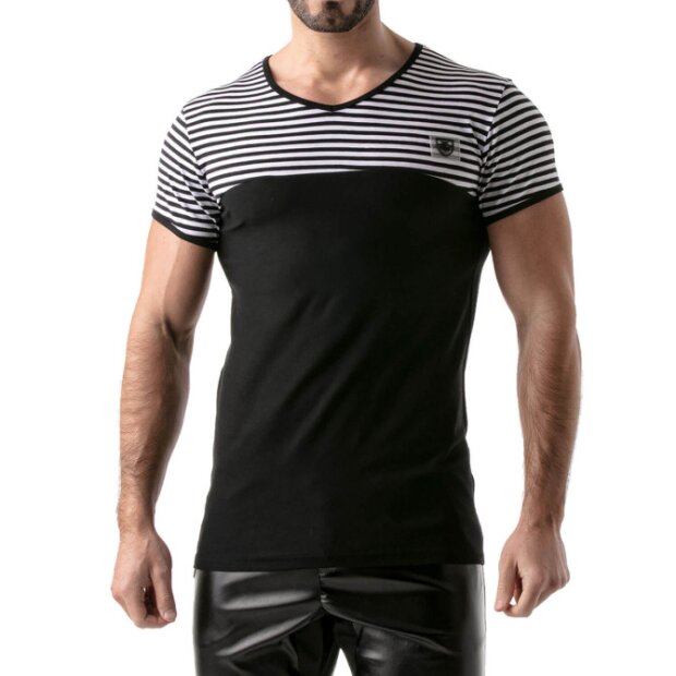 Stripes t-shirt Black-black - M