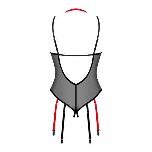 Obsessive Glandez Body mit Ouvert String schwarz M/L