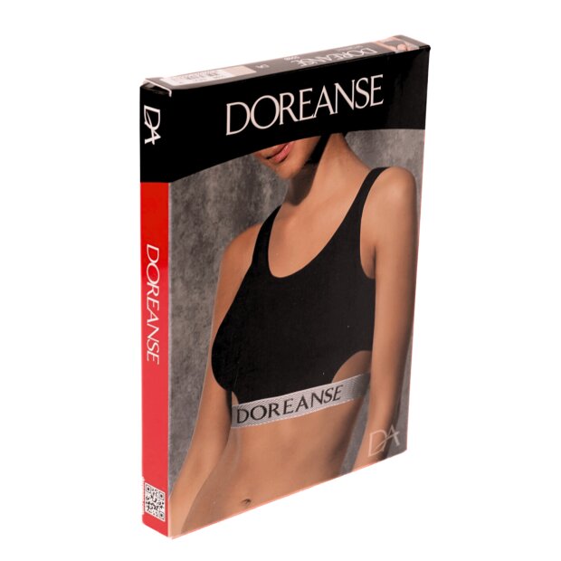 Doreanse Sportive Sport-BH mit seitlichen Cut-Outs schwarz M