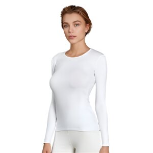 Doreanse Thermal Frauen langarm T-Shirt weiß XL