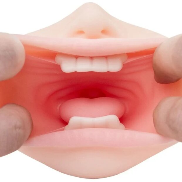 Motsutoys XTC Sujiman Realistic Masturbator Mouth & Vagina 0,47 Kg Beige