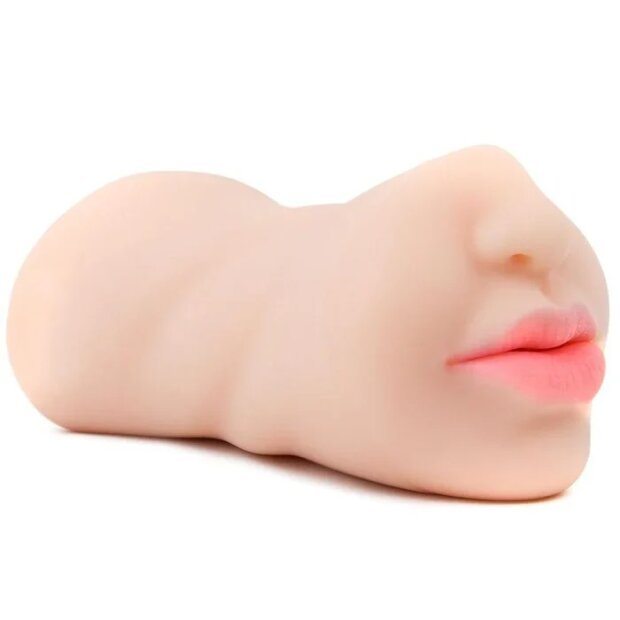 Motsutoys XTC Sujiman Realistic Masturbator Mouth & Vagina 0,47 Kg Beige