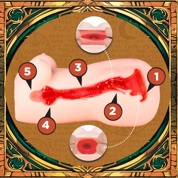 Motsutoys Seirakus Secret Magic Book 0,88 Kg Masturbator Beige