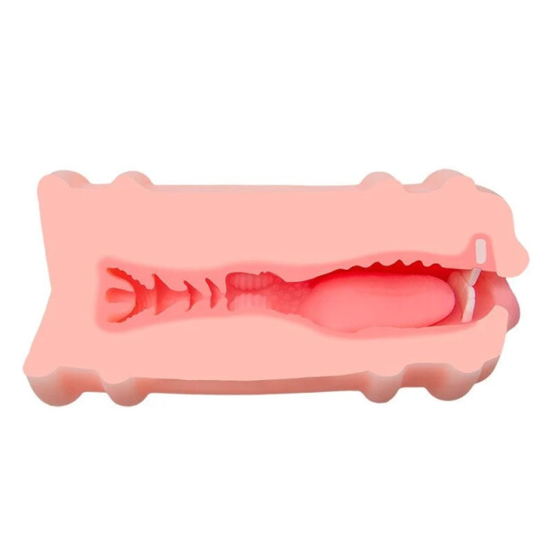 Motsutoys Nezukos Double Blowjob Pocket Pussy 0,64 Kg Beige