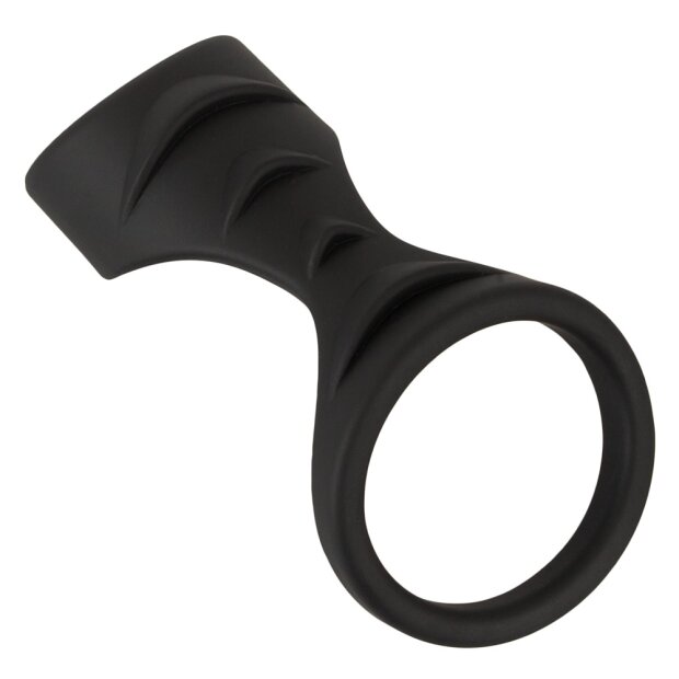Erecto Penis Sleeve with Testicle Ring Black Ø 3-4.2 cm