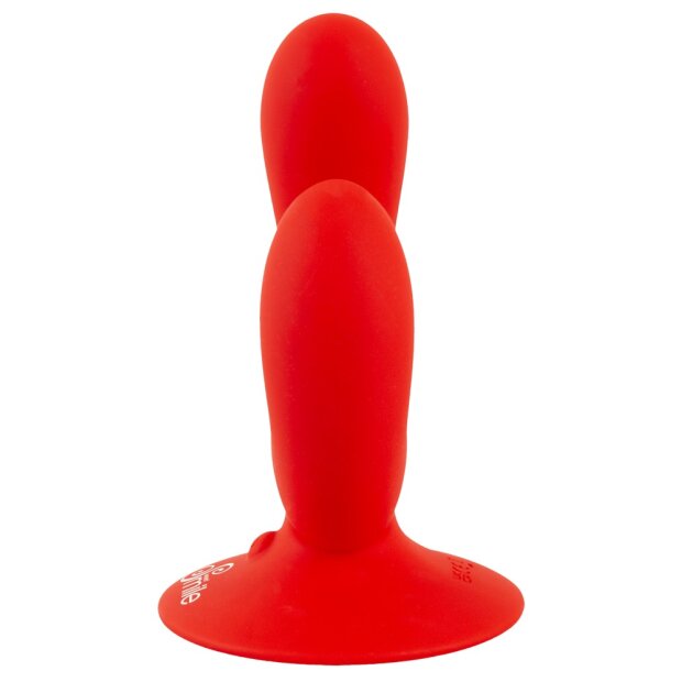 You2Toys Doppelvibrator mit Saugfuß Rot