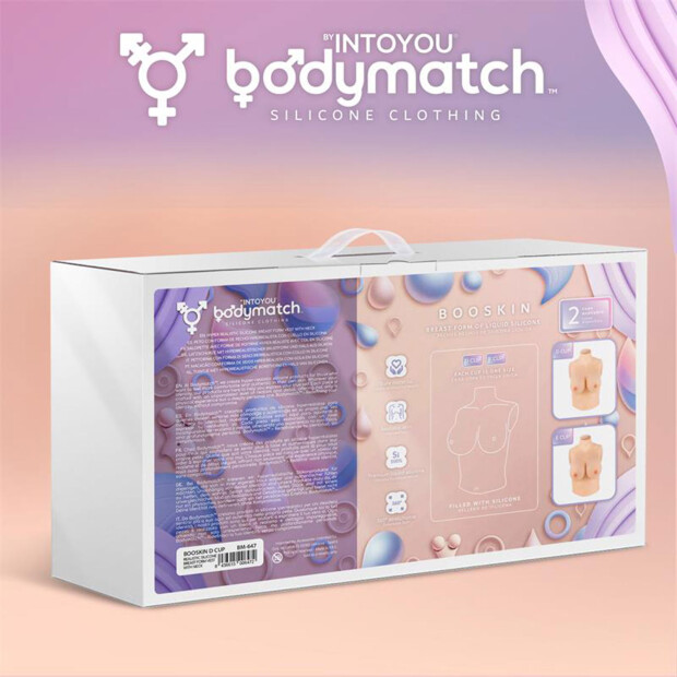 BODYMATCH Booskin Silicone Breast Prosthesis Beige D Cup