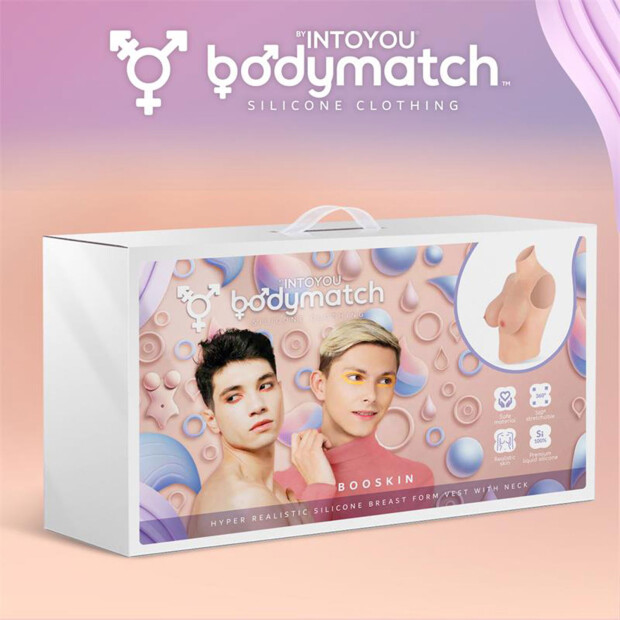 BODYMATCH Booskin Silicone Breast Prosthesis Beige D Cup