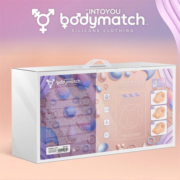 BODYMATCH Bowie Realistic Silicone Breast Form E Cup Nude