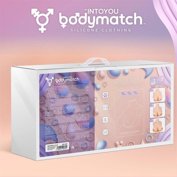BODYMATCH Boodie Realistische Silikon-Brustform D-Cup Beige