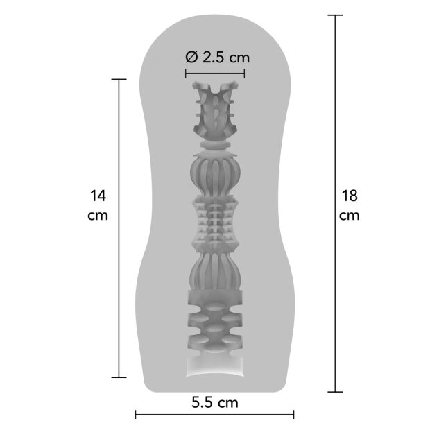 TOYJOY Clear Trust Vacuum Masturbator Transparent