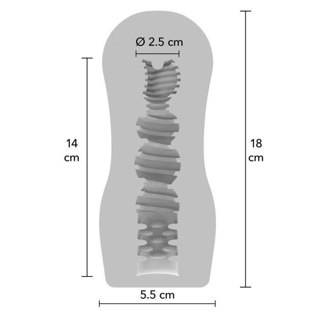 TOYJOY Clear Grip Vacuum Masturbator Transparent