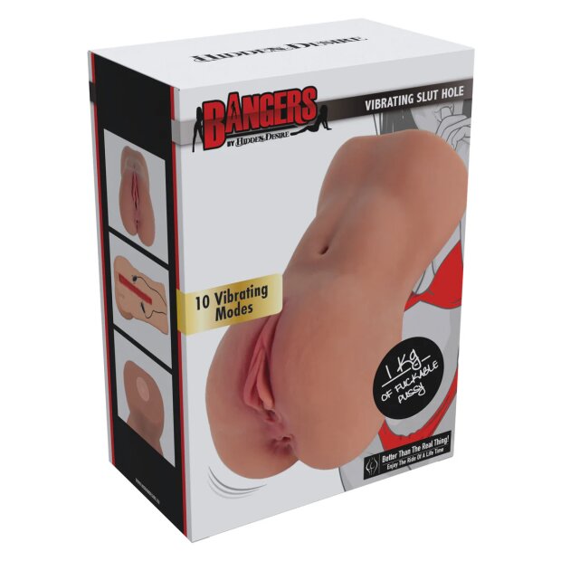 Hidden Desire Vibrating Slut Hole Masturbator Beige