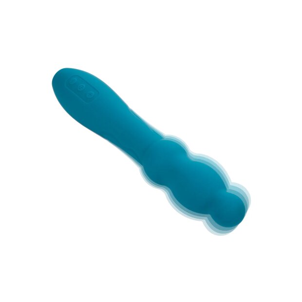 CalExotics Glide Ripple Vibrator Blau