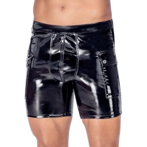 Black Level Lack-Shorts Schwarz 3XL