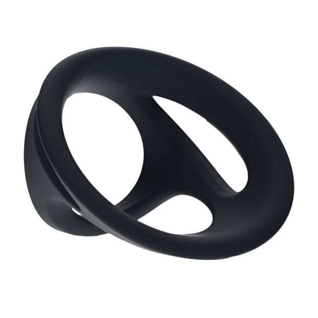 Levelz Silicone Cock and Ball Ring Set Black