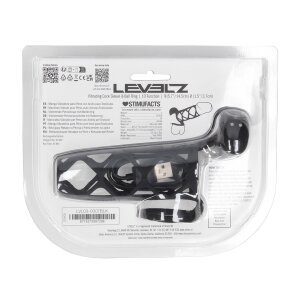 Levelz Vibrating Cage Silicone Cock Sleeve and Ball Ring