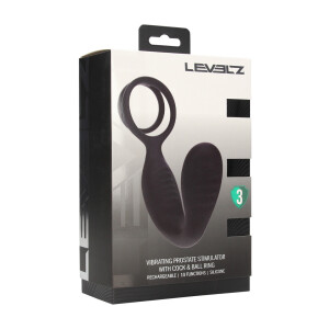 Levelz Stimulateur Prostatique Vibrant en Silicone avec...
