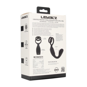 Levelz Stimulateur Prostatique Vibrant en Silicone avec...