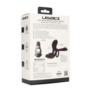 Levelz Anneau Pénien Vibrant en Silicone à...