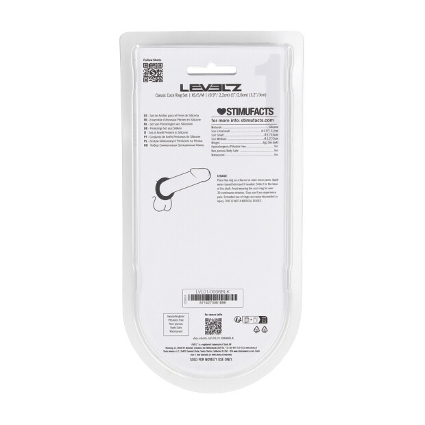 Levelz Klassisches Silikon Penisring Set