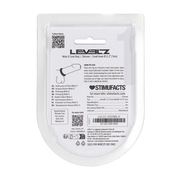 Levelz Breiter O-Silikon Penisring S